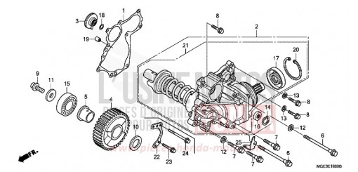 SIDE GEAR CASE VFR1200FC de 2012